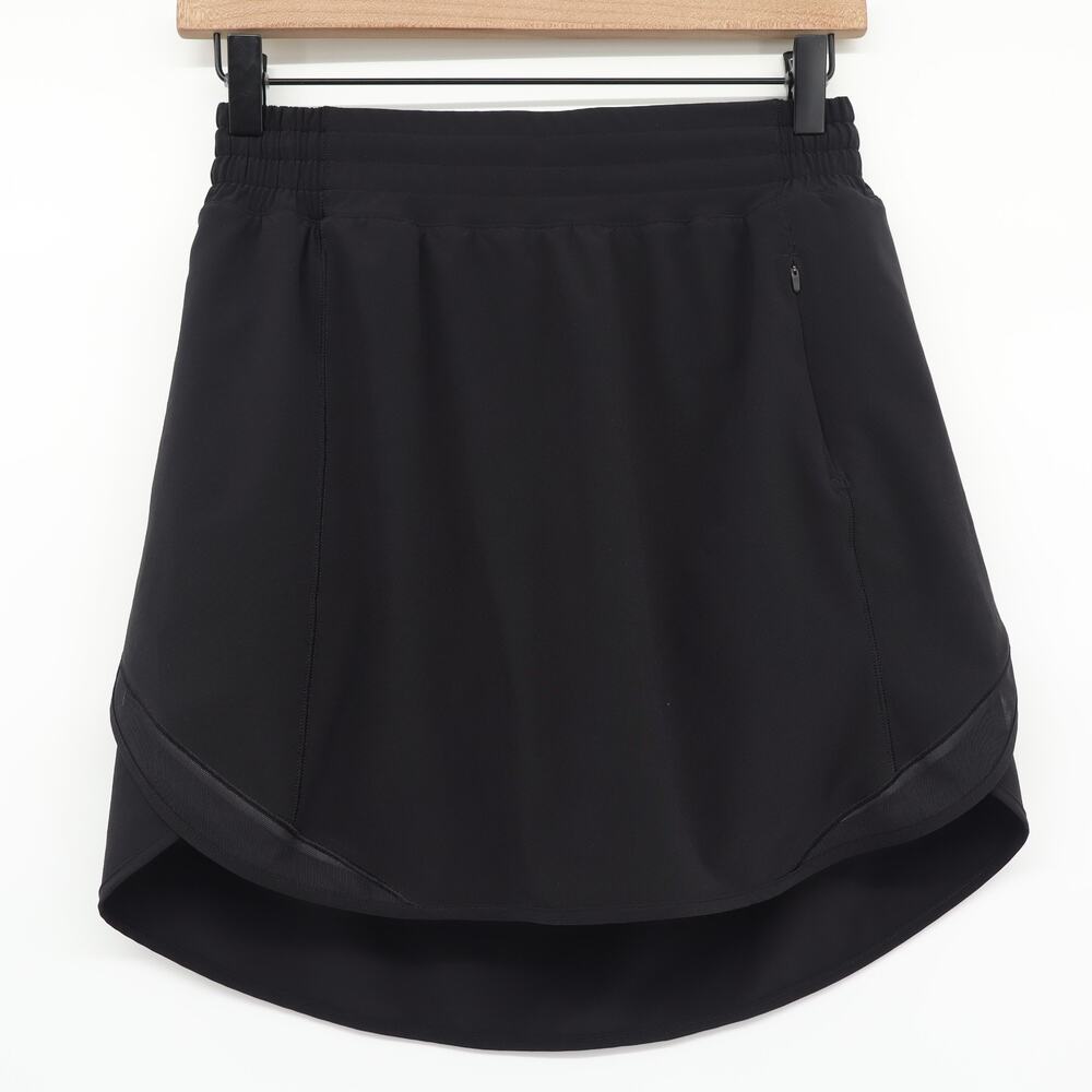 lululemon athletica Black Athletic Skort with Zip Pocket